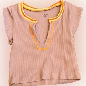 Urban outfitters, crop top, purple and orange